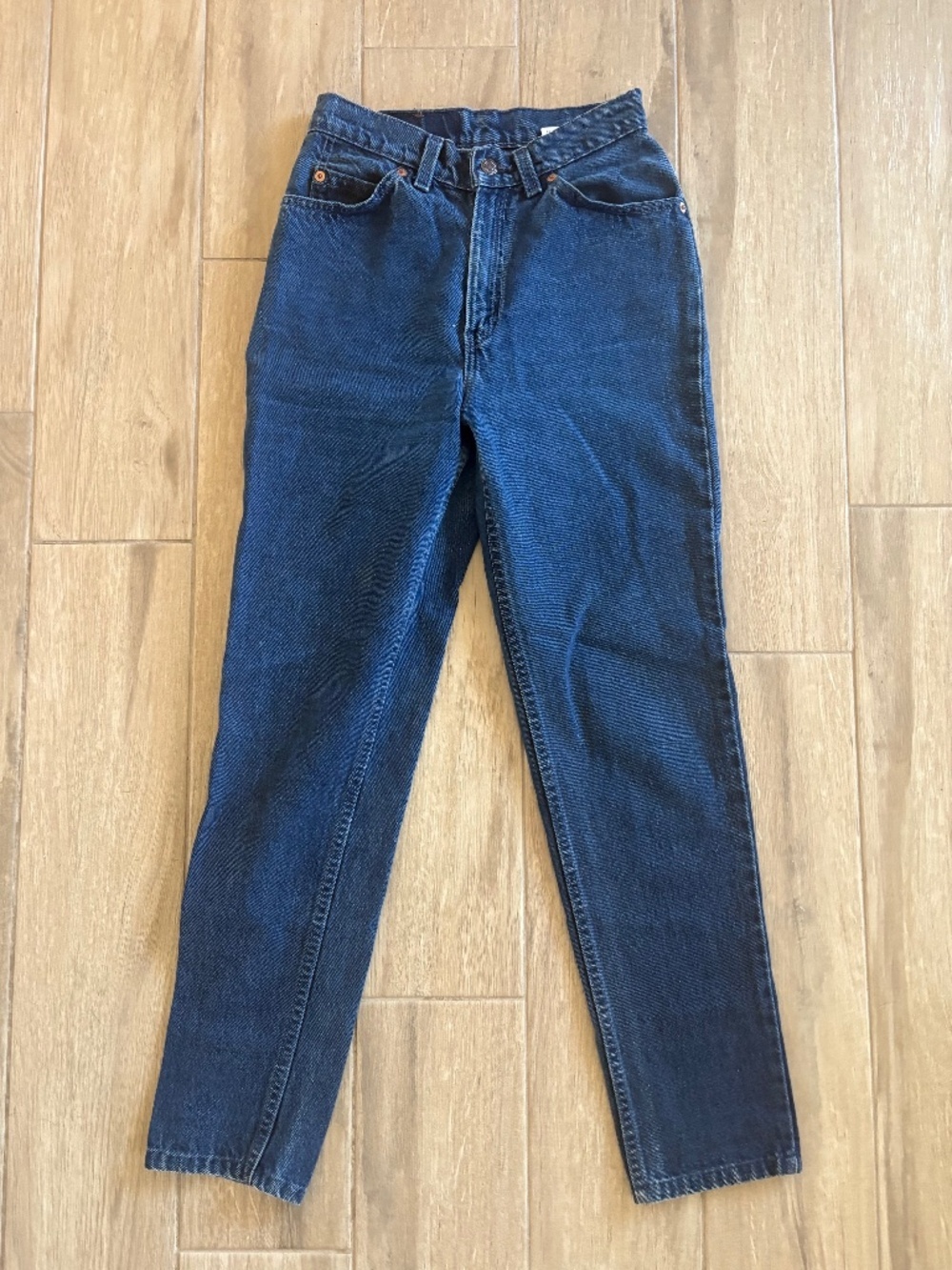 Vintage Levi's 10912 Jeans Women's 7 Med Blue Denim Slim Fit Tapered Leg 90's